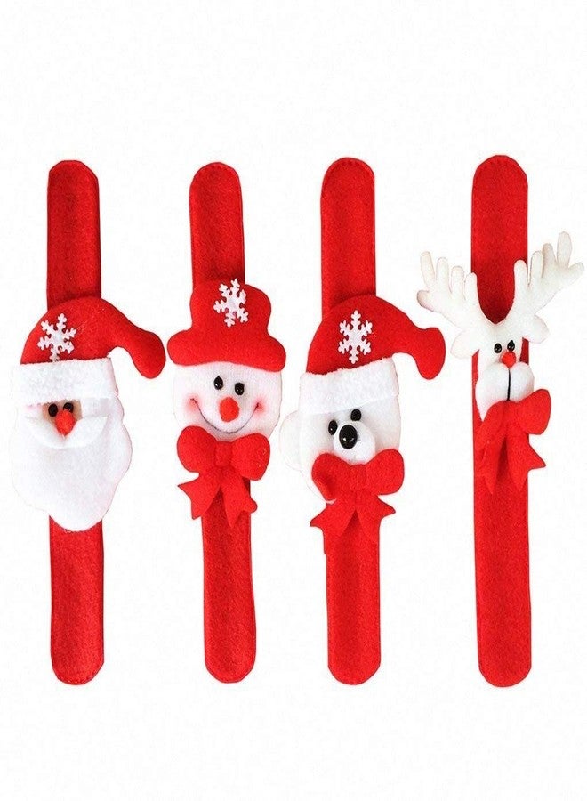Evisha 4 Pcs Santa Claus Merry Christmas Wrist Band X-Mass - Image 1